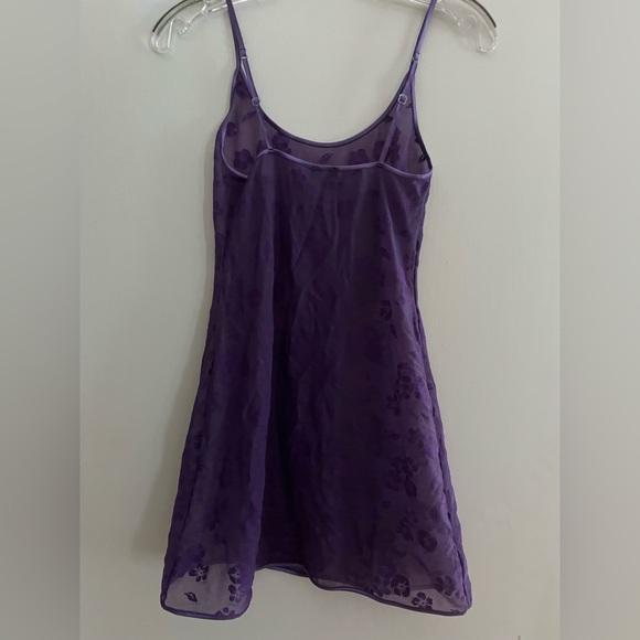 Vintage Cosabella Purple Sheer Stretch Chemise - Picture 3 of 5